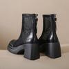 Fashion Fashion Round Toe High Heels Women's Sandals 2025 Summer Waterproof Platform Thick Bottom Short Boots Mesh Casual Women's Boots