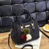 Female PU Leather Bags with Top Handle  Double Layer Shoulder Bag  Large Capacity  Hairdresser Crossbody Bag