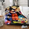 1 шт. Фланелевое одеяло с принтом Dragon Ball Super, Высокое качество, Для всех сезонов, Декор для дома, Тепло и уют, Идеально для рождественских подарков