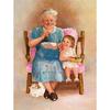 5D Diy Diamond Painting Grandma and Granddaughter Embroidery Cross Stitch Home Decor Handmade Gift