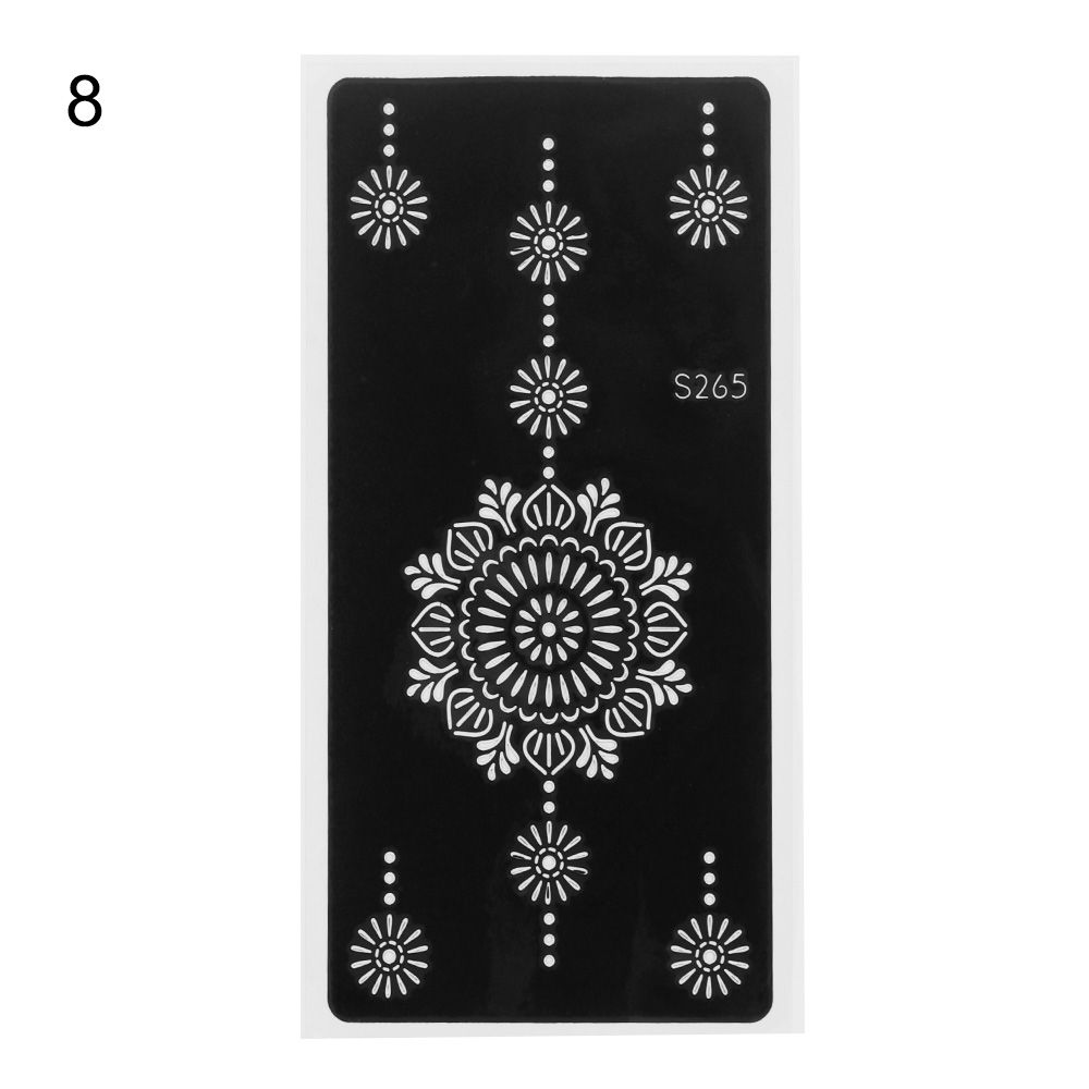 Mehndi Indian Style Beauty Henna Template Sticker Temporary Hand Decal Tattoo Stencils DIY Body Art