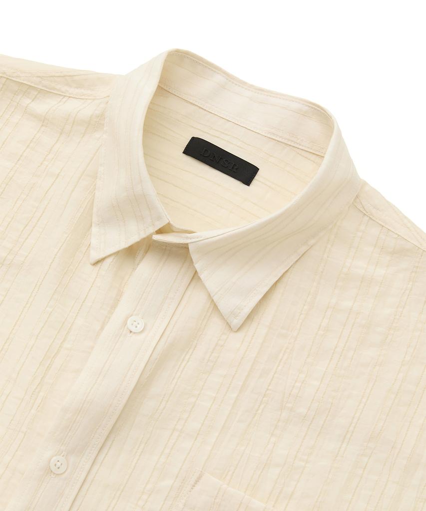 DNSR Summer Tencel Striped Shirt Beige