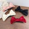 Korean 3D Red Bow Hair Pins Cute Princess Hair Clips Ribbon Barrettes Headwear for Girls Women Fashion Hair Accessories 2023 New