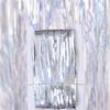 Elegant 2m Silver Laser Rain Curtain For Glamorous Party Decorations And Scene Setting