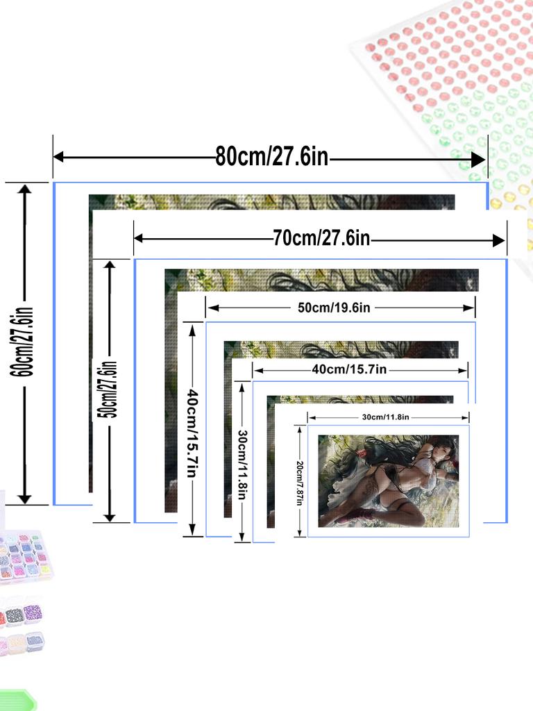 Sexy Anime Beauties Personality DIY Full Drill Diamond Decorative Painting