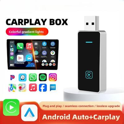 Беспроводной адаптер CarPlay USB AI Box Plug and Play Преобразование проводного в беспроводной для оригинального автомобиля
