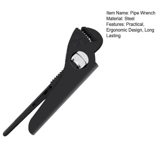 Регулируемый многофункциональный трубный ключ с эргономичной ручкой, нескользящий, для профессионального использования, многофункциональный, для тяжелых условий эксплуатации