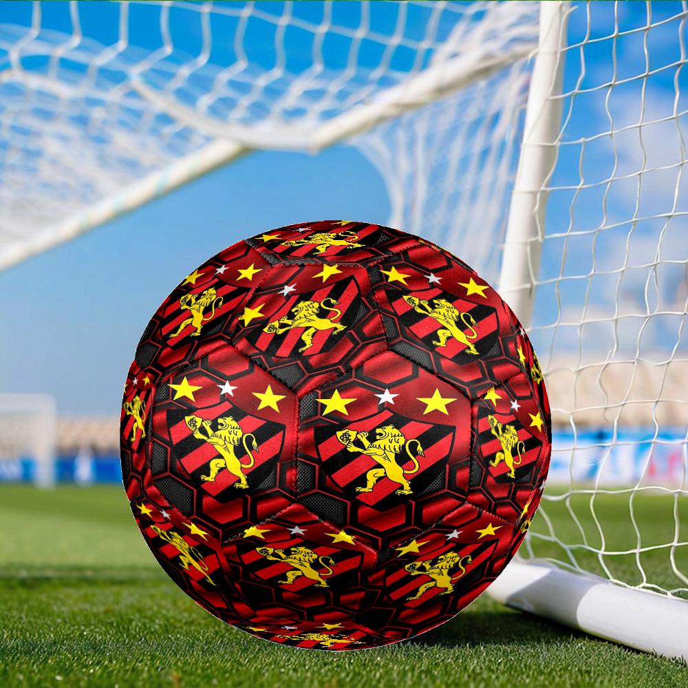 Fc Crest Design Printed Size 5 Soccer Balls, Anti-Slip, Protective Football, Outdoor Sport, a Unique Gift Suitable for him/her, Birthday