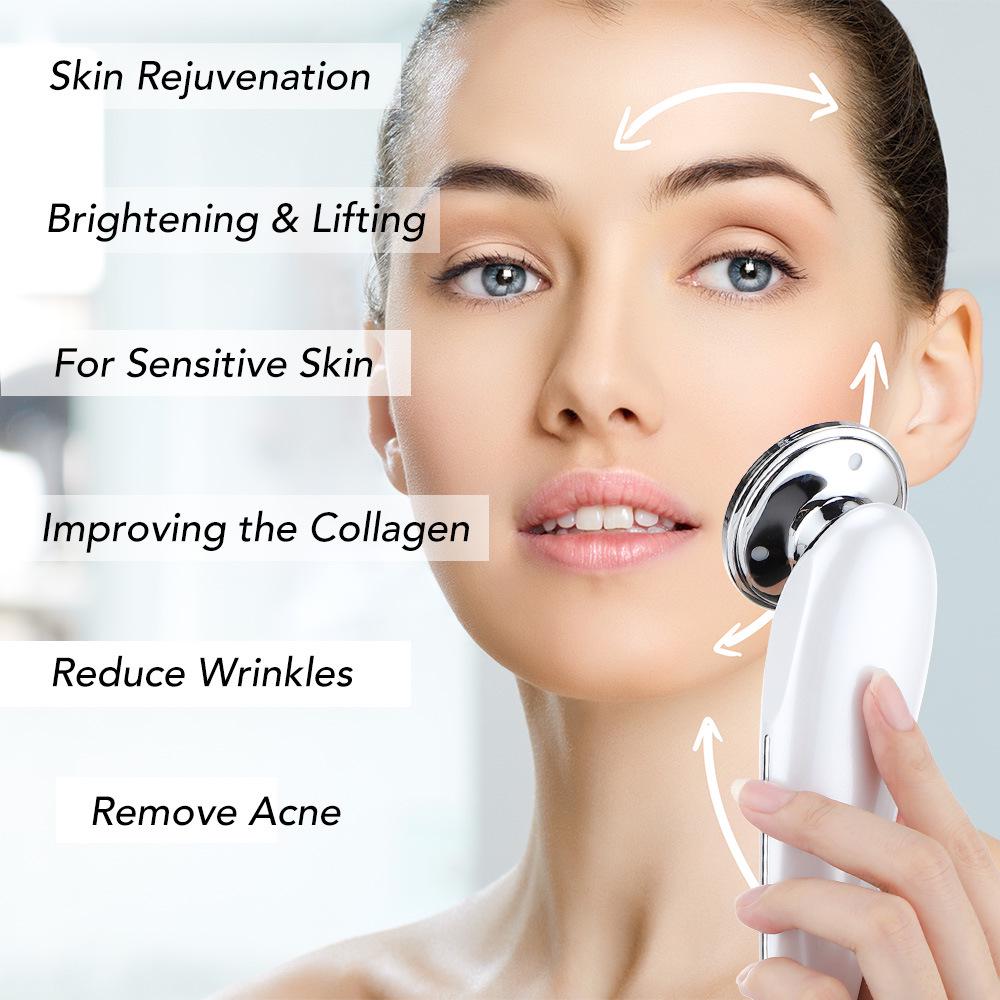 7-in-1 EMS Microcurrent LED Beauty Device: Skin Cleanser & Face Lift