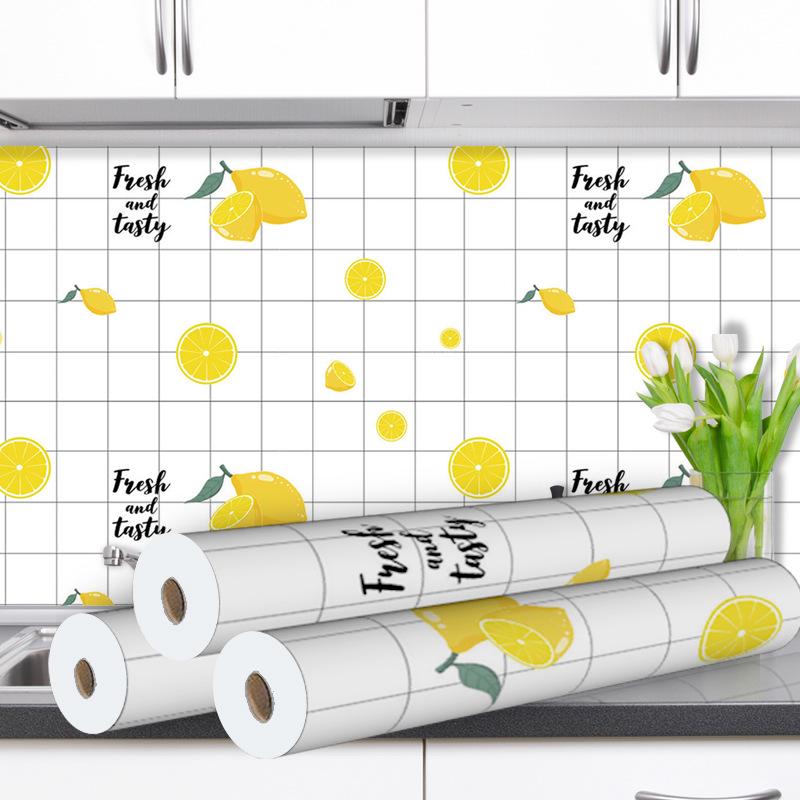Водонепроницаемые Маслостойкие Самоклеящиеся Кухонные Обои для Плит и Вытяжек