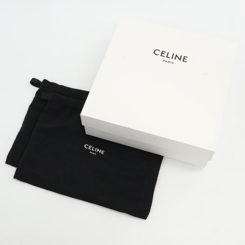 Celine Triomphe Hardware Клод Ботильоны/Короткие ботинки на массивном каблуке обувь 38 Черный x ЗолотойБ/у