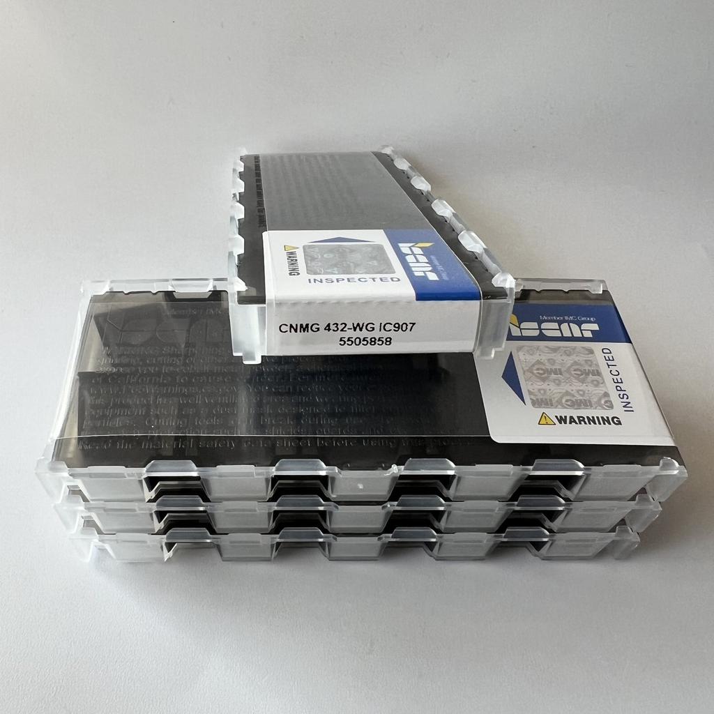 ISCAR / CNMG120408-WG IC907 / Industrial indexable carbide inserts 10 Pcs
