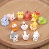 1PC Miniature 12 Zodiac Resin Doll Figurines Crafts Realistic Animals For Micro Landscape Scene Decoration DIY Accessories
