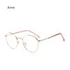 Очки для близорукости Женские круглые ультралегкие металлические оправы Очки с защитой от синего света Готовые рецептурные очки 0~-6.0