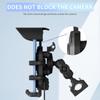 Motorcycle Phone Holder AntiShake Anti Rain and Sun 15W Wireless Charging, A+C Port Rechargeable