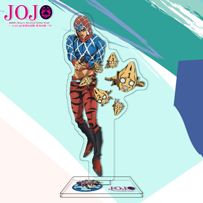 Высококачественный Акриловый Стенд Персонажа из Аниме JOJO's Bizarre Adventure Золотой Ветер Фигурка-Дисплей Дропшиппинг Аниме Мерч
