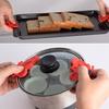 2Pcs Insulated Gloves Butterfly Shape Magnetic Pot Holder Covers Heat Resistant Silicone Hand Clip for Kitchen