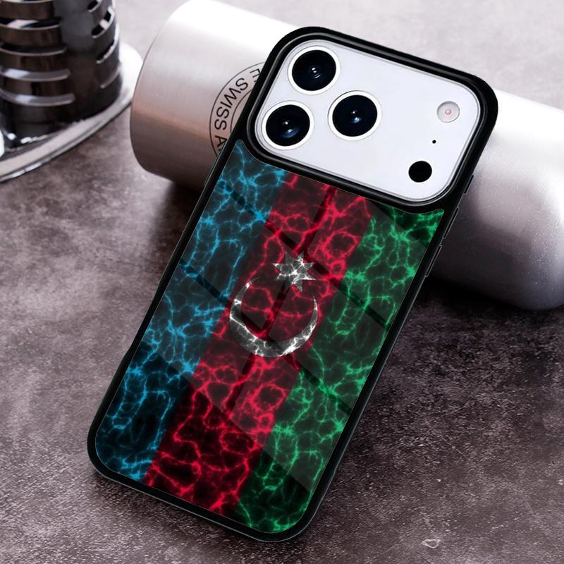 Чехол для телефона с флагом Азербайджана для iPhone 17 16 15 14 13 12 11 Pro Max Plus 17Air Мягкий силиконовый чехол