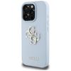 Etui do iPhone 16 Pro Max Guess Grained Classic Logo Niebieskie