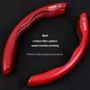 2PCS Carbon Fiber Car Pattern Water Transfer Printing Steering Wheel Cover Valve Cap For BMW X1 X2 X3 X5 X4 X6 X7 iX3 F20 F10 F0 S111