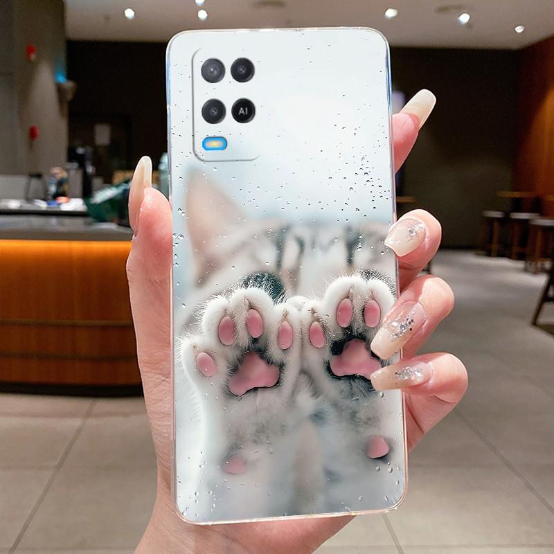 Casing For OPPO A54 4G Case CPH2239 Luxury Dragon Cute Cool Boys Girls Transparent Soft TPU Back Cover For OPPO A54 Phone Case