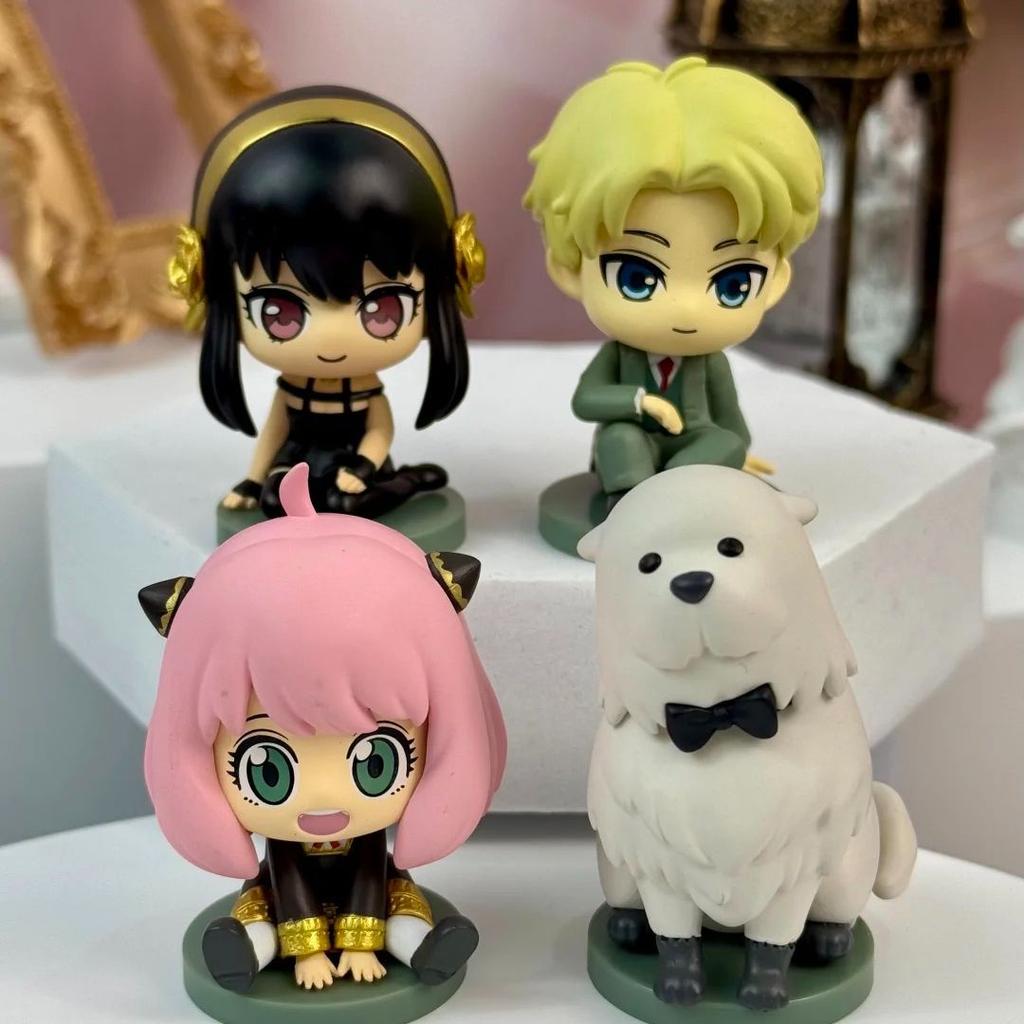 Authentic Eaki Spy×Family Sitting Series Blind Box Action Figure Anya Forger Cute Doll Creative Ornament Christmas Gift