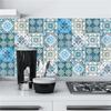 10x10/15x15/20x20/30x30cm PVC Flower Tile Tiles Decals Waterproof Wall Sticker Bathroom Sticker Kitchen Decoration