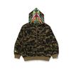 Толстовка на молнии с камуфляжным акулой Bape X Clot 0ZXSWM115913N