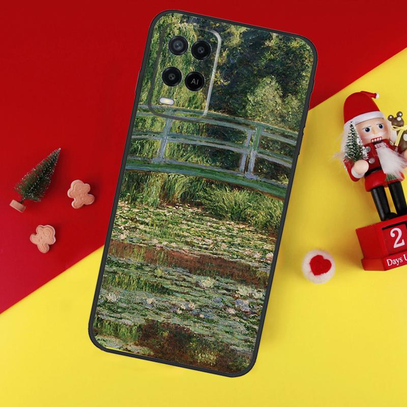 Крутой чехол Клод Моне для Oppo A80 A60 A40 A15 A16 A17 A57 A94 A74 A54 A76 A96 A18 A38 A58 A78 A98 A6 A5 Pro