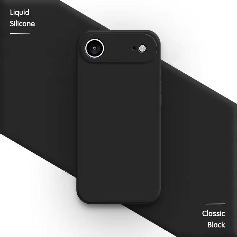 Soft Phone Case for iPhone 17 Air 16E 15 14 13 Mini 12 11 Pro Max Plus 6/7/8 X XR SE Funda Square Liquid Silicone Camera Lens Protection Back Cover