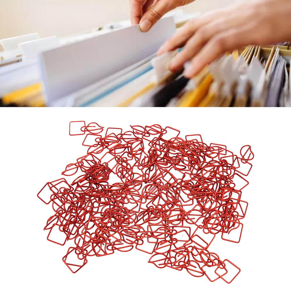 100 шт. скрепок для бумаги, предотвращающих скольжение, симпатичные декоративные металлические закладки в форме свечи, скрепки для бумаги