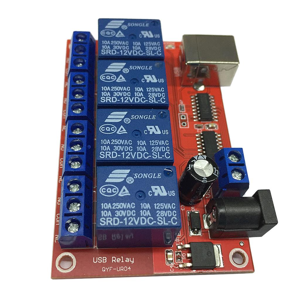 4-канальный USB-релейный модуль NO и NC, Зарядка AC 250V / 10A DC 30V