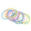 100pcs Gummy Rubbe Silicone Gel Bracelets Elastic Wristband Bracelet  For Girls Women