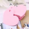 50Pcs Heart Shape Blank Kraft Paper Card Gift Tag Label DIY Party Wedding Crafts