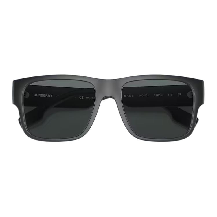 Burberry 4358 Iconic Collection Квадратные солнцезащитные очки Унисекс-очки Черный 0BE4358-346481