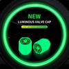 4PCS Luminous Car Tire Valve Cap Fluorescent Night Glowing Decor For Skoda Rapid Octavia A5 S Kodiaq Fabia A7 Octavia VII
