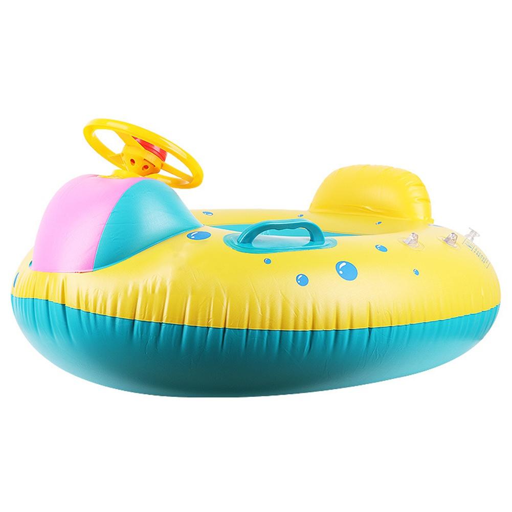 Cartoon Baby Swimming Ring with Sunshade Float Inflatable Swimming Circle Children Water Seat Pool Party Toys