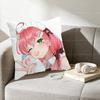 SSakura Miko Throw Pillow Cover Home Decor Art Decor Pillowcase Cushion Cover for Bed Sofa Living Room Indoor and Outdoor