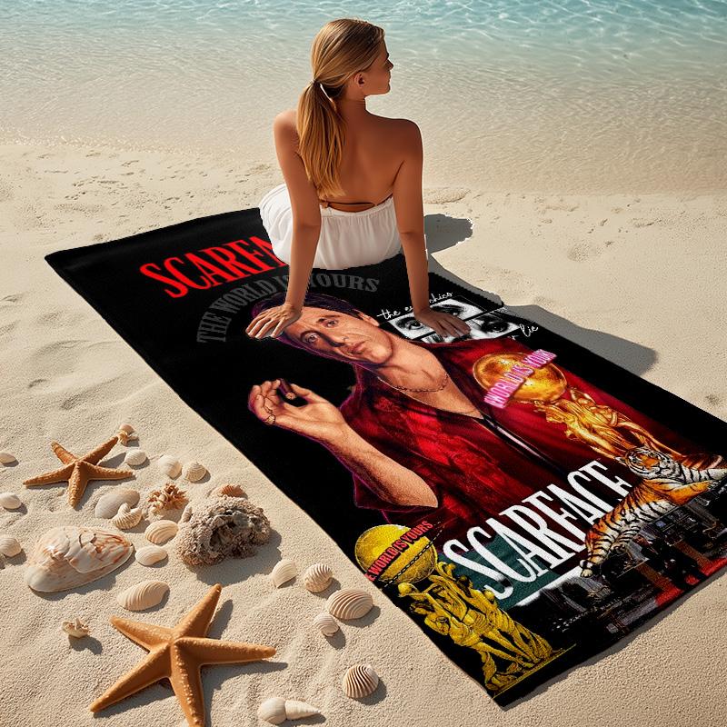 Scarface Power Stylish Digital Printing Beach Towel Quick Drying Absorbent Blanket For Beach Pool Gym Travel Christmas Gift C9211118