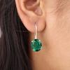Chrome Diopside Gemstone 925 Sterling Silver Jewelry Partywear Earrings 1.05" EE-173-7