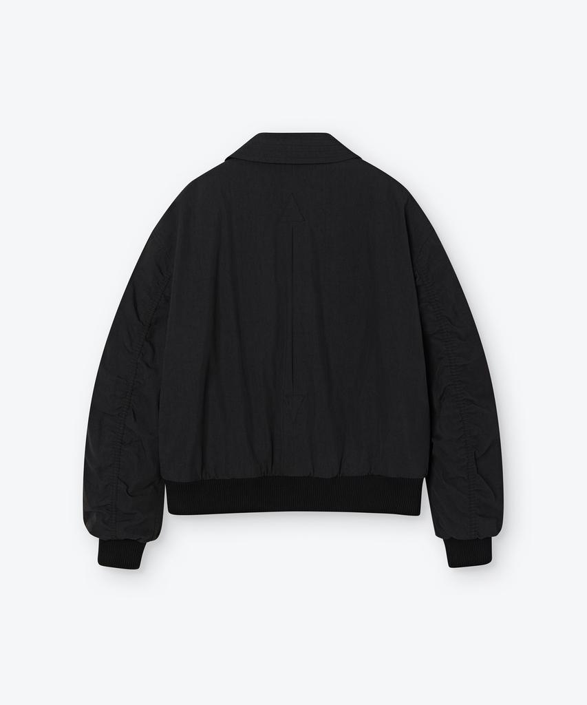 Wesken Washed Cotton Panelled Jacket (Black)