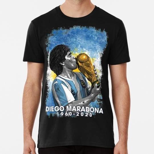 Ретро Винтаж Диего Марадона 1960-2020 S - 5XL Сделано в США Футболка