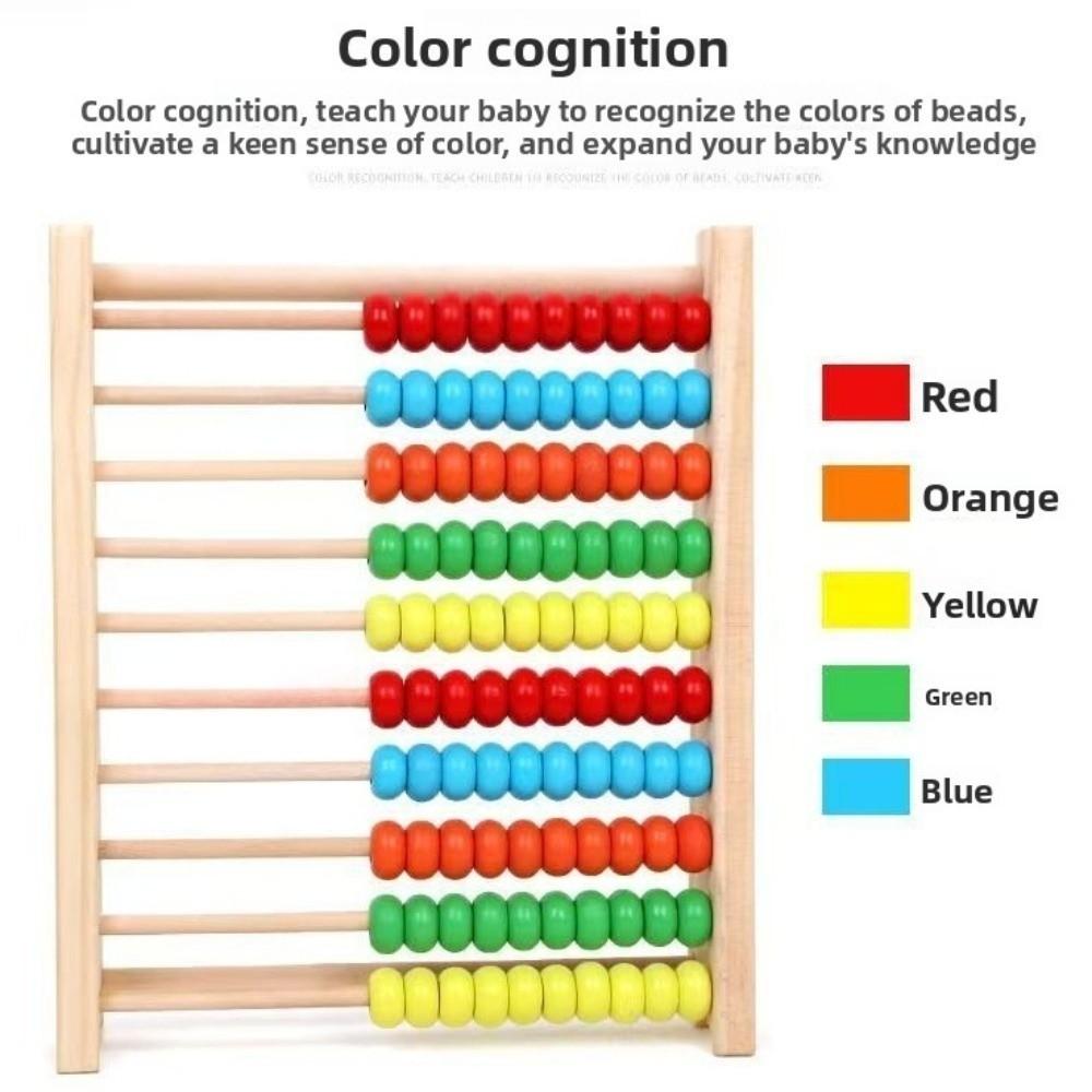 Wooden Abacus for Kids Montessori Toy Children Toys  Intelligence Development