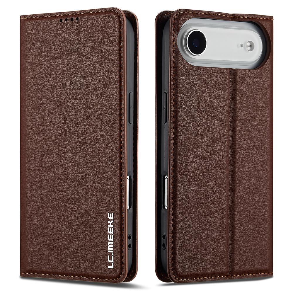 LC.IMEEKE L1 Series for iPhone 17 Air Case PU Leather Wallet Stand Protective Phone Cover