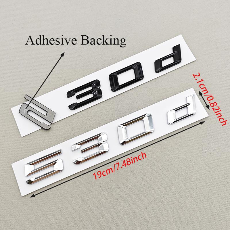 3D ABS Car Letters Logo 520i 530i 540i Rear Trunk Badge Sticker Decals For BMW 5 Series 520i 530i 540i G30 Auto Tail Marking