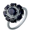 Silver Ring with Natural Sapphire 4.185ct (1236413)