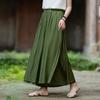 Женские повседневные однотонные широкие брюки с эластичной резинкой на талии, летние брюки, свободные брюки длиной до щиколотки