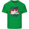 Torn Cambodia Flag Cambodian Day Football Unisexs Light Cotton TShirt