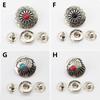 1Set Press Studs Fasteners Clothing Snap Buttons Garment DIY Metal Sewing Accessories Leather Craft
