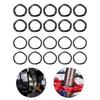 10Pcs Chainring Bolts Spacers Bicycles Bottom Bracket Gasket Stainless Steel Wave Washers for Mountain Bikes Cranksets